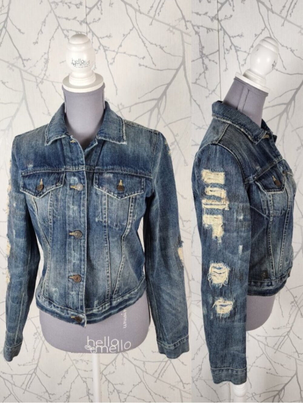 Denim & Supply Ralph Lauren Patch Distressed Denim Jacket